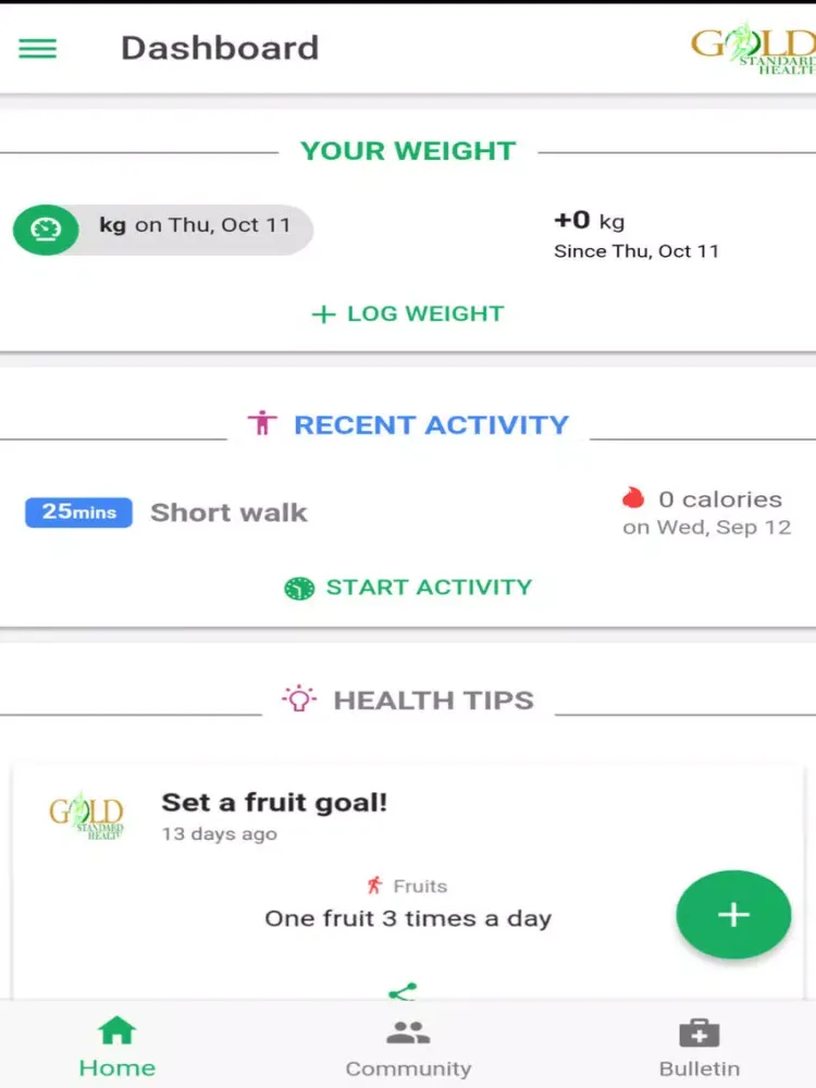 Gold Standard Health iPad  스크린샷