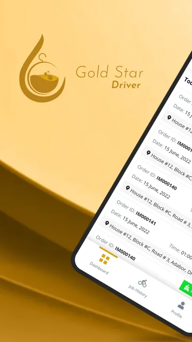Capturas de tela do GoldstarDriver