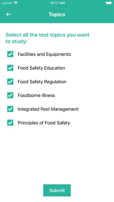 Servsafe and CPFM Test Prep Screenshots