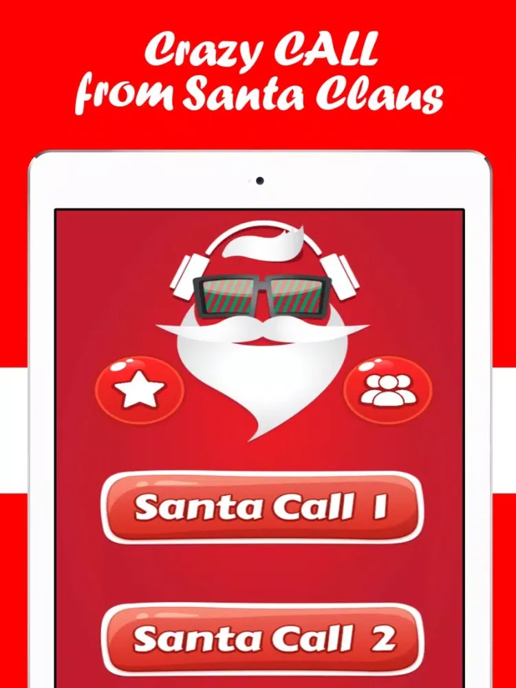 Crazy Call From Santa Claus - Fake Santa Talking iPad 应用截图