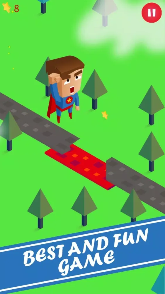 Captures d'écran de Jumpy SuperHero Adventure - SuperMan Version