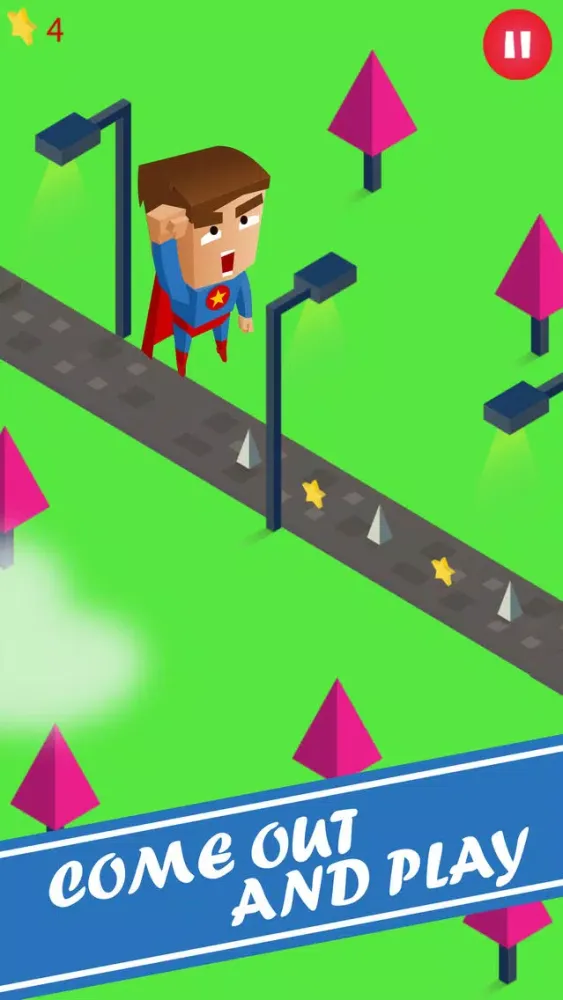 Captures d'écran de Jumpy SuperHero Adventure - SuperMan Version