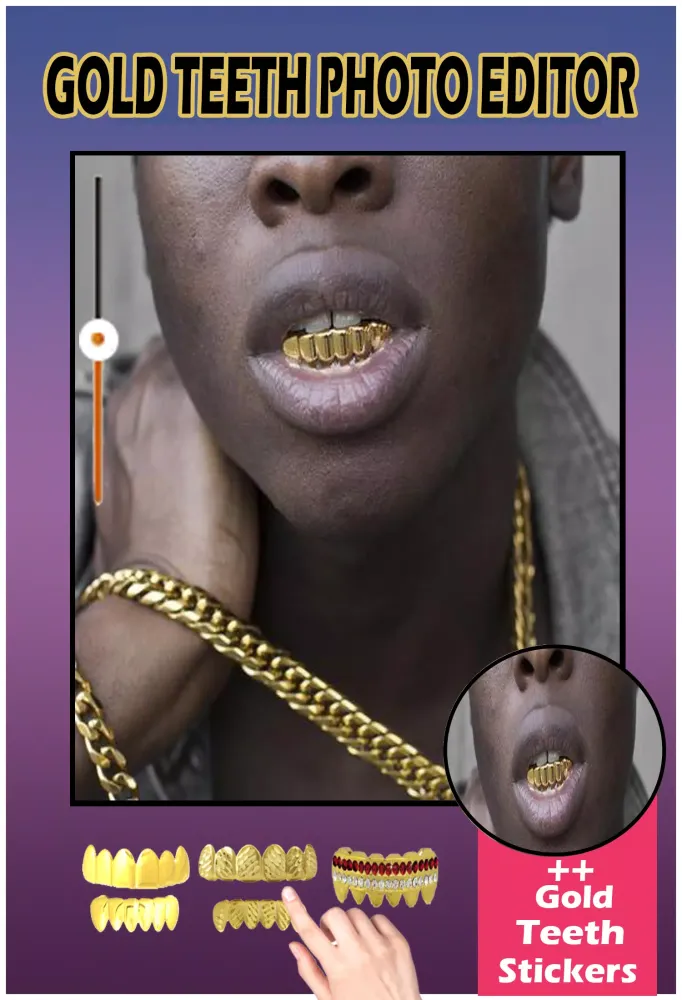 Gold Teeth Photo Editor Screenshots