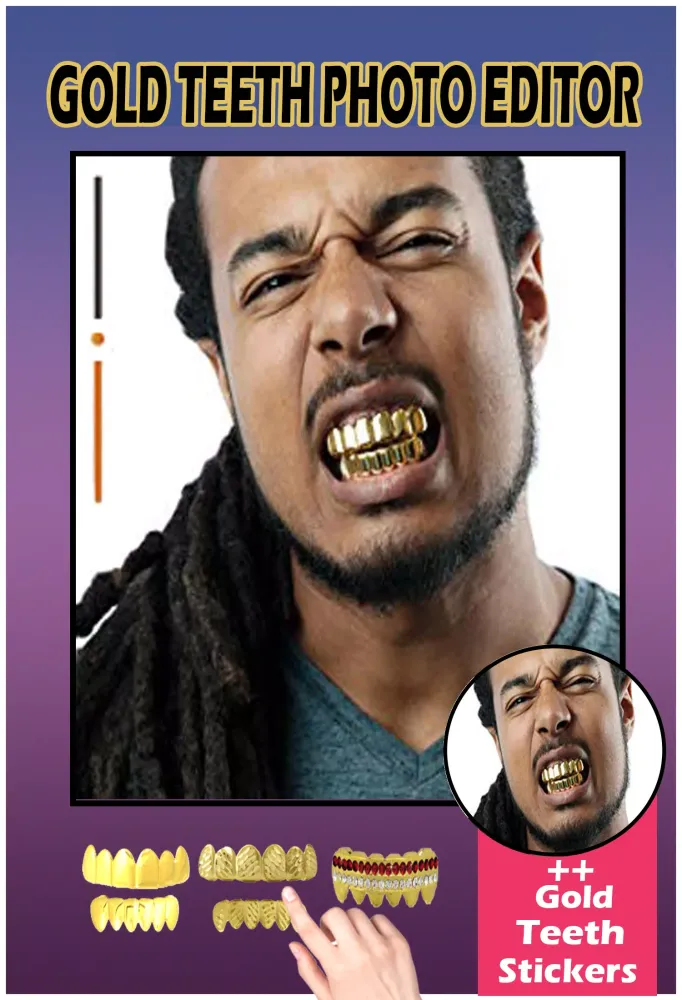 Gold Teeth Photo Editor Screenshots