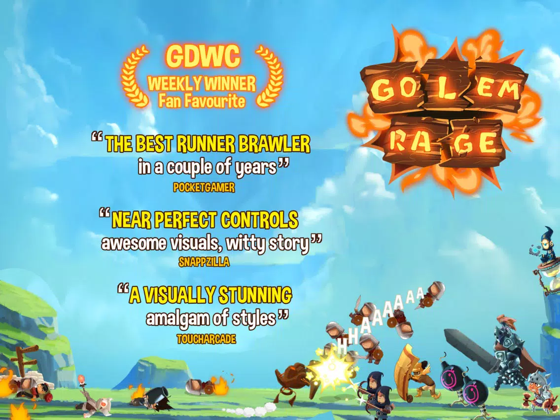 Tangkapan skrin Golem Rage iPad 