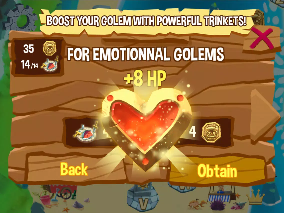 Tangkapan skrin Golem Rage iPad 