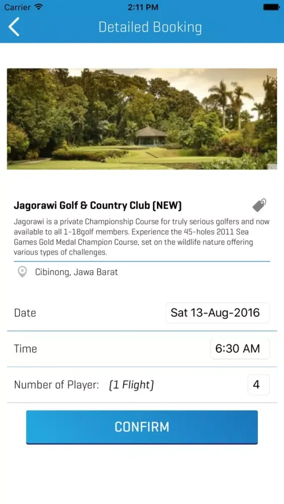 Zrzuty ekranu 1-18 Golf - First in Golf Booking App in Indonesia