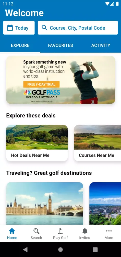 Скриншоты GolfNow