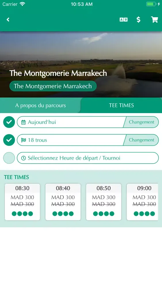 Capturas de tela do GC Maroc