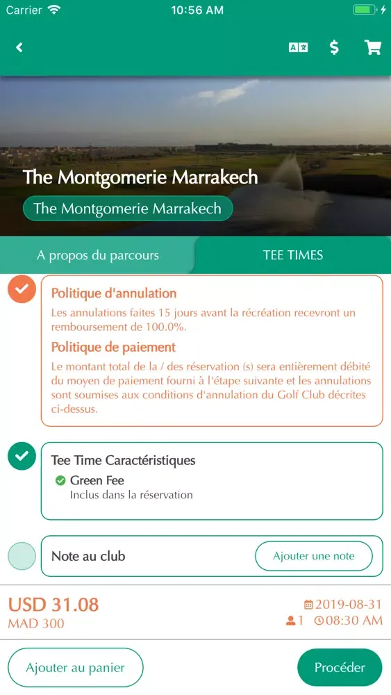 Capturas de tela do GC Maroc