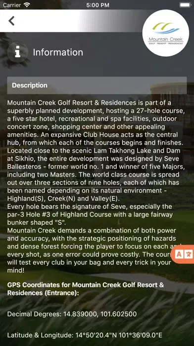 Mountain Creek Golf Resort Ekran Görüntüleri