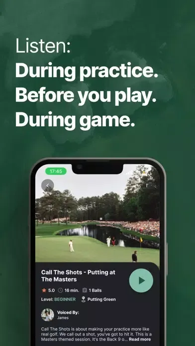 Zrzuty ekranu Golf Guru: Mental Game Coach