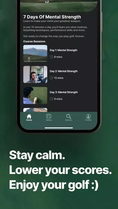 Zrzuty ekranu Golf Guru: Mental Game Coach