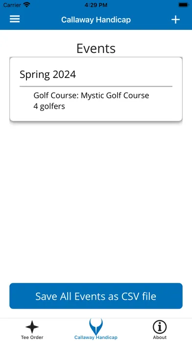 Cruncher: Callaway Handicap Ekran Görüntüleri