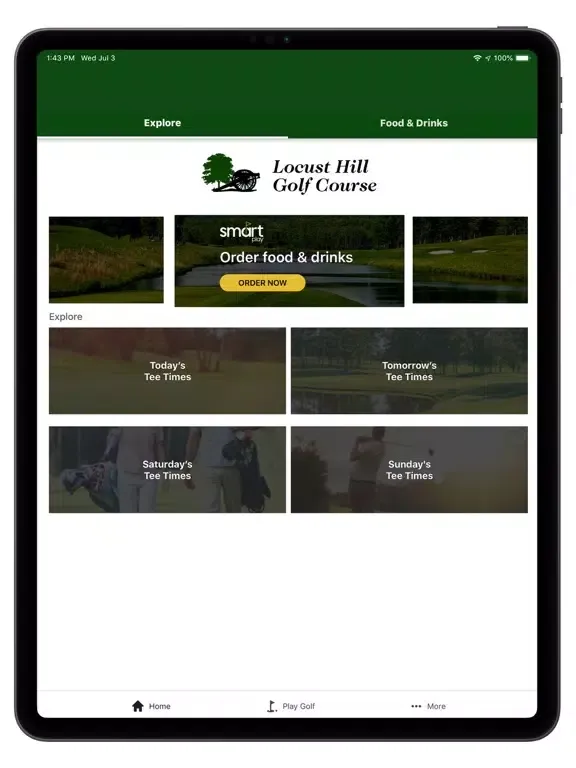 Tangkapan skrin Locust Hill Golf Course iPad 