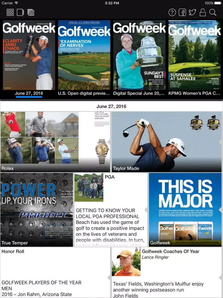 Golfweek Magazine iPad  スクリーンショット