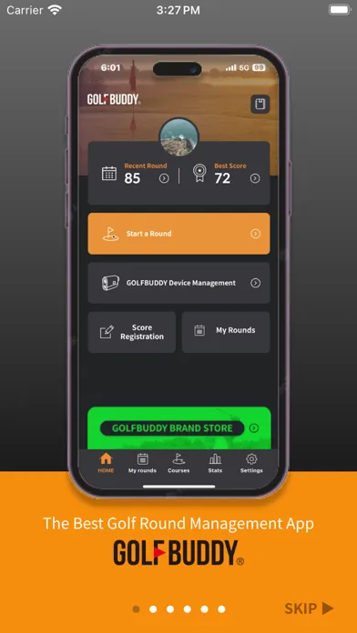 Zrzuty ekranu GOLFBUDDY