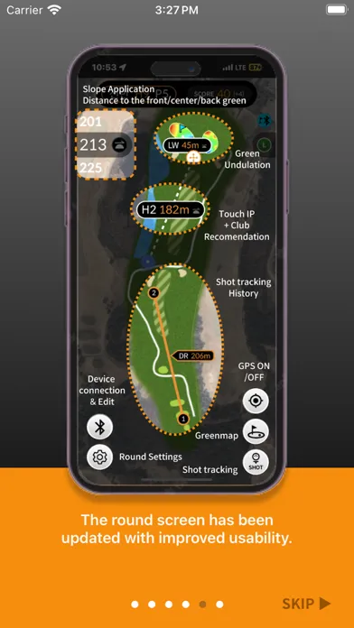 Zrzuty ekranu GOLFBUDDY