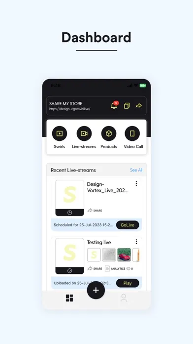 Captures d'écran de SWIRL - Sell with Live Video