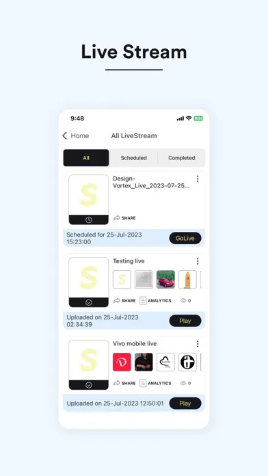 Captures d'écran de SWIRL - Sell with Live Video