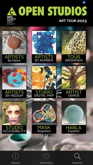 Tangkapan layar Open Studios Art Tour 2024