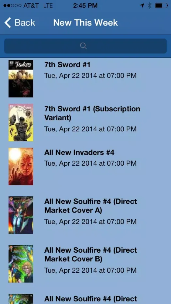 Captures d'écran de Comic Store Finder