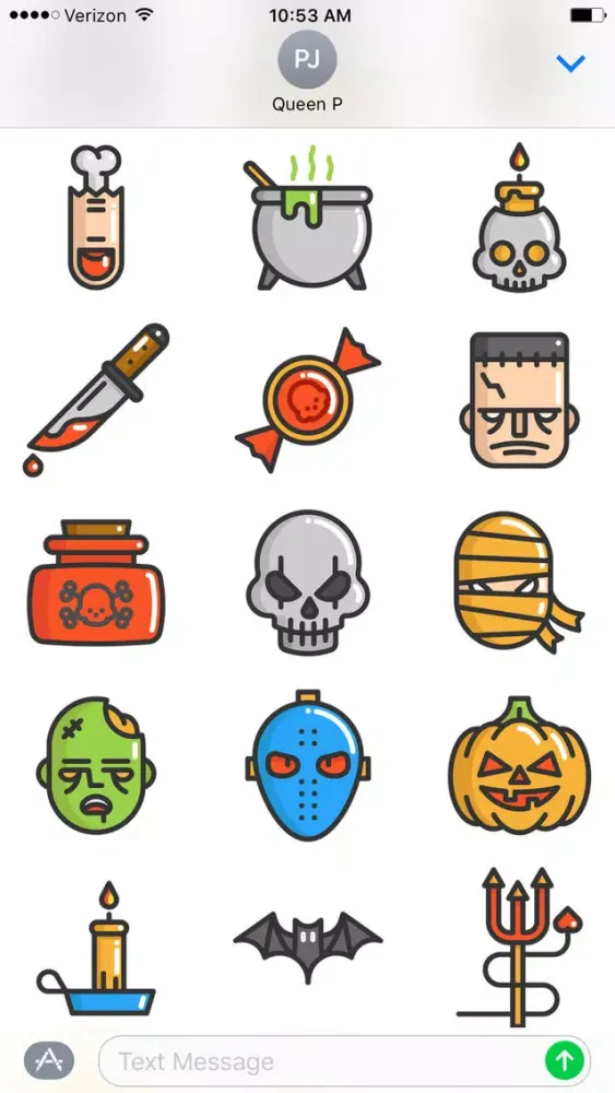 Скриншоты Fun Halloween Stickers