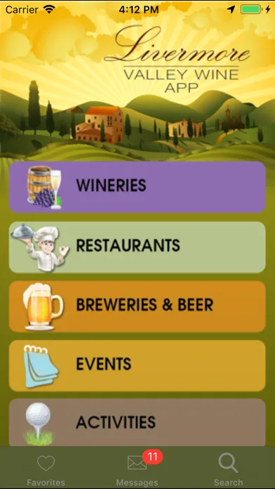Capturas de pantalla de Livermore Valley Wineries