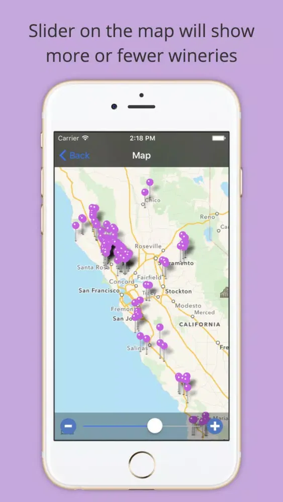 Capturas de tela do Organic, Biodynamic and Sustainable Wineries of CA