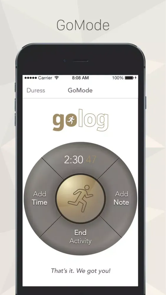 GoLog - Activity Safety Timer স্ক্রিনশট