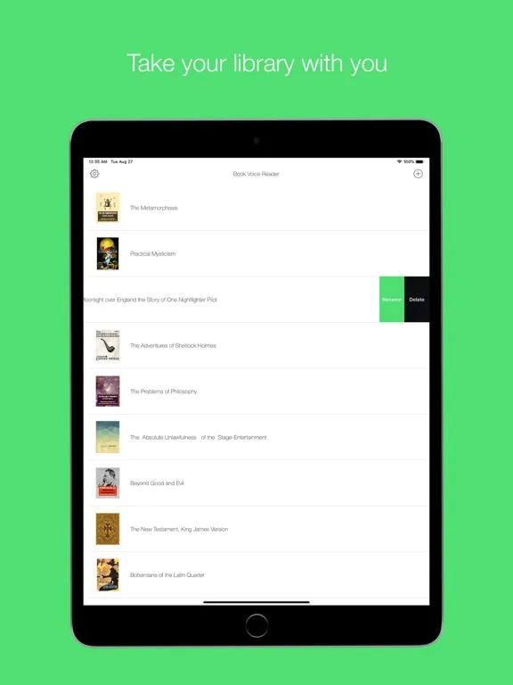 Tangkapan skrin EPUB Aloud: Book Voice Reader iPad 