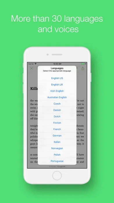 Tangkapan skrin EPUB Aloud: Book Voice Reader