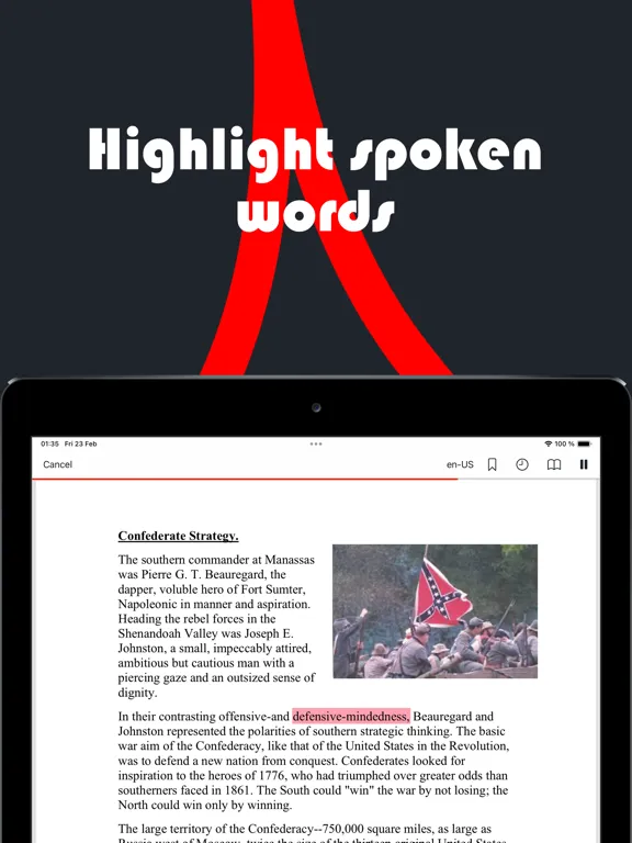 Tangkapan skrin PDF Voice Reader Aloud iPad 