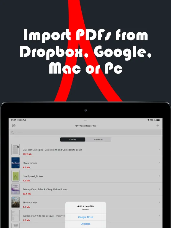 Tangkapan skrin PDF Voice Reader Aloud iPad 