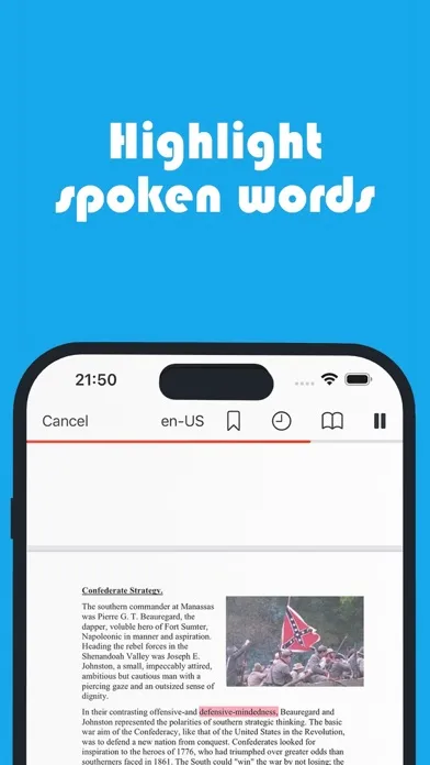 Tangkapan skrin PDF Voice Reader Aloud