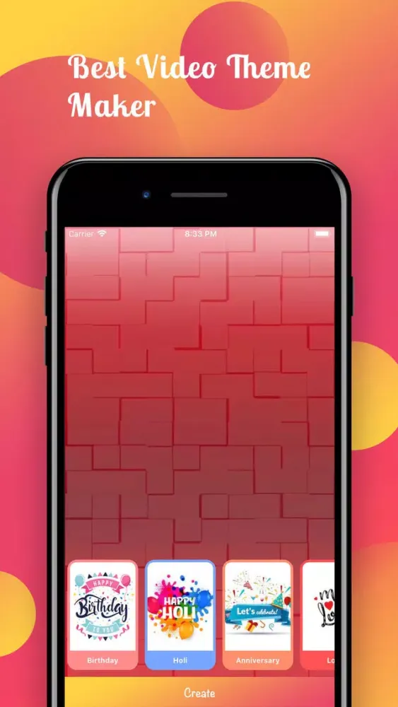 Capturas de tela do GOLU: Theme Video Status Maker