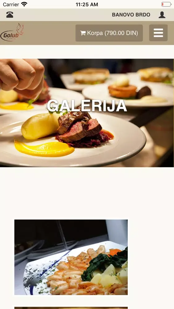 Captures d'écran de Golub Pizzeria