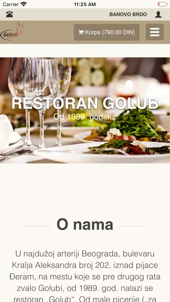 Captures d'écran de Golub Pizzeria