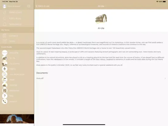 K&R's Al-Ula iPad  سکرین شاٹس