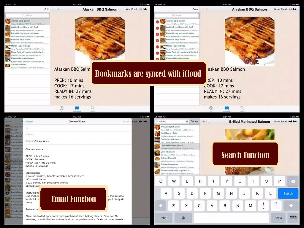 Tangkapan skrin 400 Dairy Free Recipes iPad 