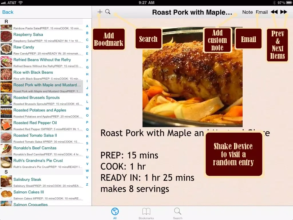 Tangkapan skrin 400 Dairy Free Recipes iPad 