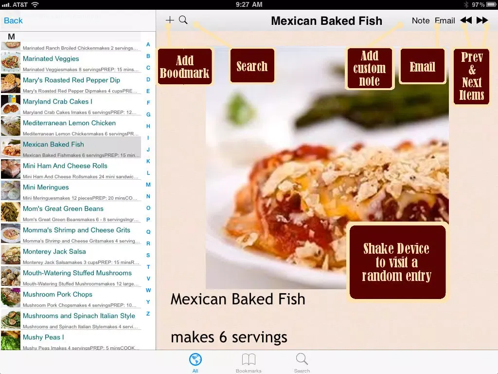 Tangkapan skrin 500 Atkins Recipes iPad 