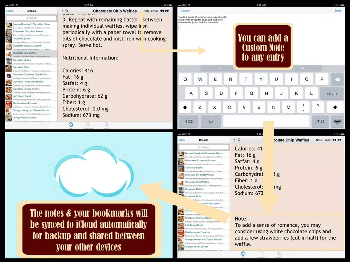 Capturas de pantalla de Valentine's Day Recipes Plus+ iPad 