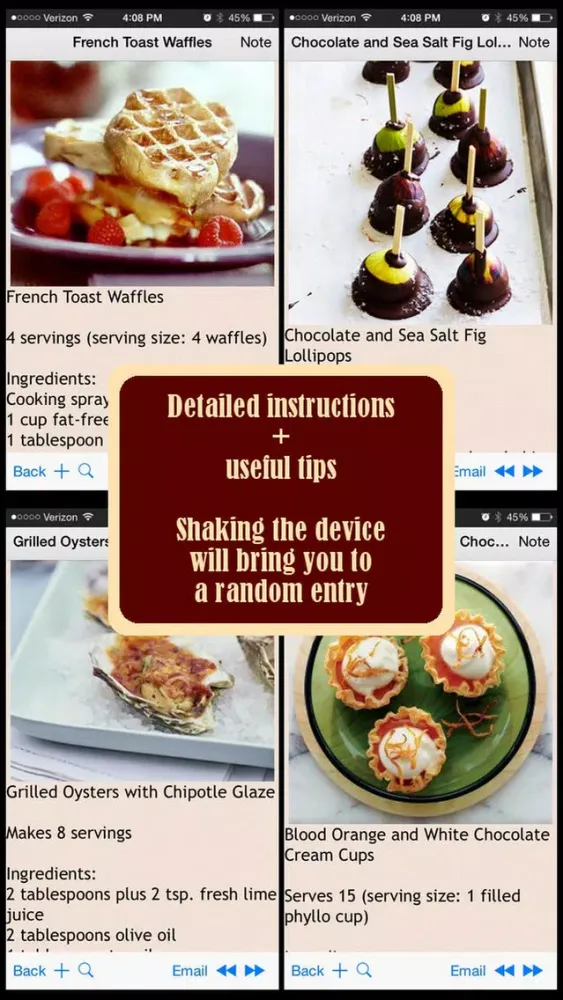 Capturas de pantalla de Valentine's Day Recipes Plus+