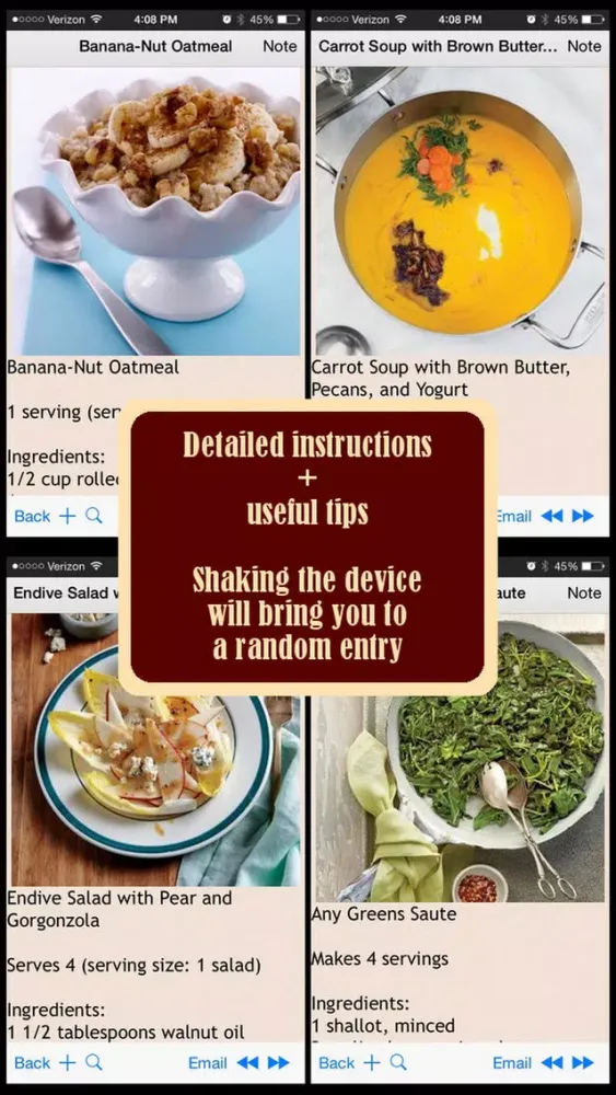 Capturas de tela do Anti-Aging Recipes