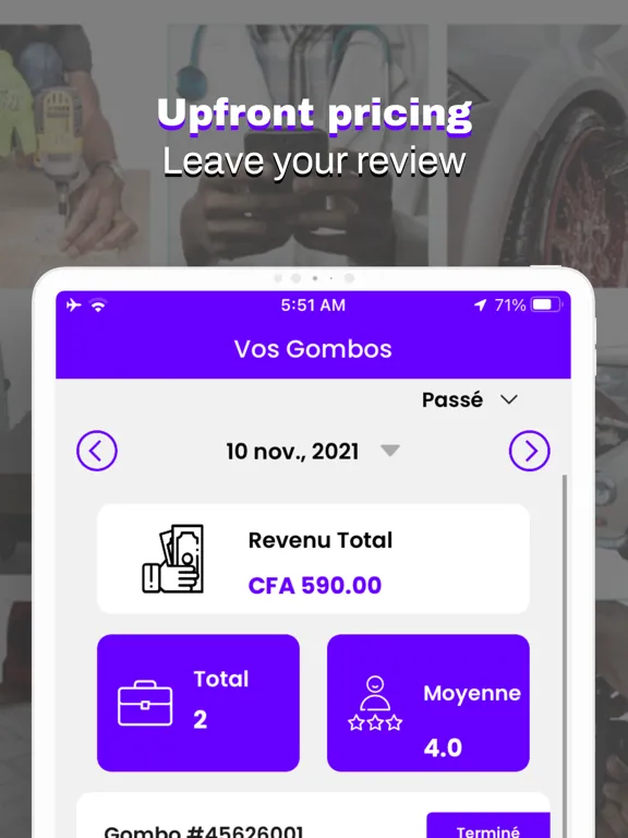 Tangkapan skrin Gombo Pros: Grow your business iPad 