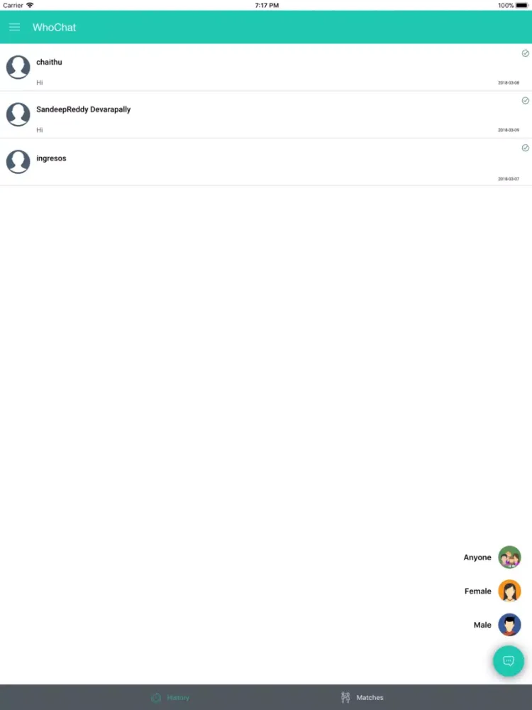 Capturas de pantalla de WhoChat : Match Chat & Dating iPad 