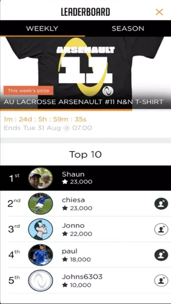 Captures d'écran de Athletes Unlimited
