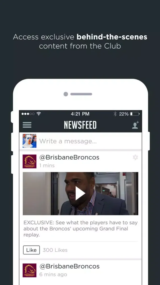 Capturas de tela do Broncos FanTribe