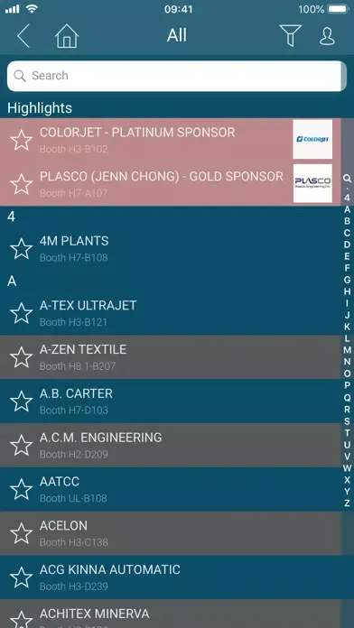 Tangkapan skrin ITMA 2019 – Official App
